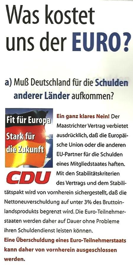 CDU Wahlplakat 1999