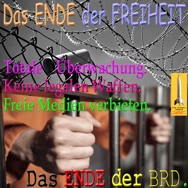 SilberRakete Ende der Freiheit Totale Ueberwachung Keine Legalen Keine Freien Medien Ende BRD