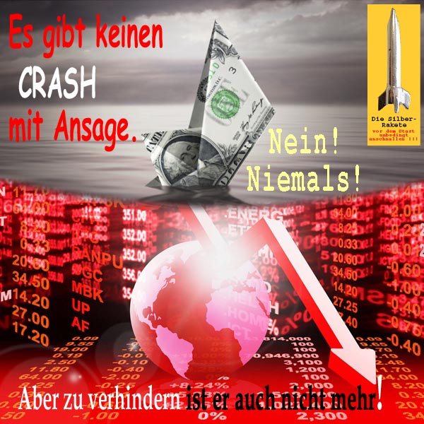 SilberRakete Kein Crash mit Ansage Dollar Untergang nicht verhindern