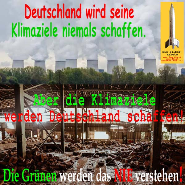 SilberRakete Klimaziele schaffen Deutschland Industrieruinen