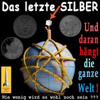 SilberRakete_Das-letzte-Silber-Wuerfel-Erde-in-Seilen-Silbermuenzen