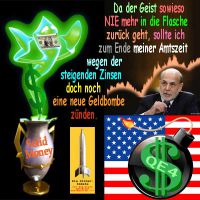 SilberRakete_Dollar-Flaschengeist-Bernanke-USA-Zinsen-10Jahre-neues-Geld-QE4