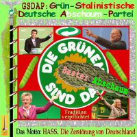 SilberRakete_GSDAP-Gruene-Fahne-Wuermer-Abschaum