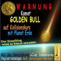 SilberRakete_Komet-GOLD-BULL-Kollisionskurs-Erde