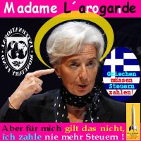 SilberRakete_Lagarde-arrogant-Heiligenschein-IWF-Steuern