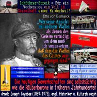 SilberRakete_Bahn-Lokfuehrer-Streik-GDL-Minderheit-Volk-Geiselhaft-Zitat-Bismarck-Gewerkschaften-Raeuberbarone