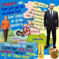 SilberRakete_Merkel-Fuss-von-Krim-Gashahn-zudrehen-Putin-Mutti-hysterisch-Mode-GUM-Moskau