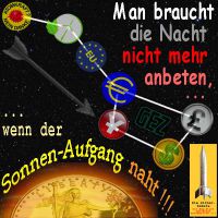 SilberRakete_Papiergeld-Waehrungen-Oeko-Nacht-nicht-anbeten-GrosserWagen-Sonnenaufgang-naht-GOLD2