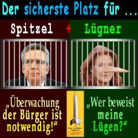 SilberRakete_Sicherster-Platz-Spitzel-Luegner-Gefaengnis-deMaiziere-JDitfurth-Ueberwachung-Compact