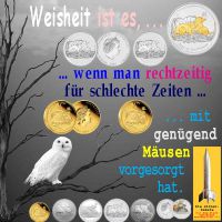 SilberRakete_Weisse-Eule-Baum-Weisheit-rechtzeige-Vorsorge-schlechte-Zeiten-mit-genug-Maeusen-Lunar-GOLD-SILBER