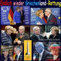 SilberRakete_Endlich-wieder-Griechenland-Rettung-Merkel-rot-Juncker-blau-Schampus
