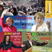 SilberRakete_Merkel-Deutsche-kein-Recht-auf-Demokratie-Lebenszeit-Fluechtlinge-Nahles-Kanzlerine-Oezdemir-CDU