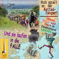 SilberRakete_Rattenfaenger-Fluechtlinge-in-Falle-Deutschland-Haeuser-Essen-Frauen-kostenlos