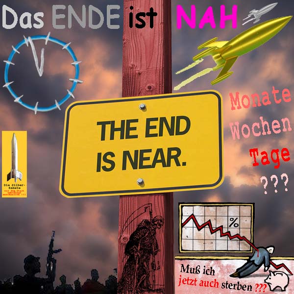 SilberRakete Das-Ende-ist-nah-Uhr-5vor12-GOLD-Silber-Raketen-DAESH-Kurs-Tod-Mo-Wo-Tage