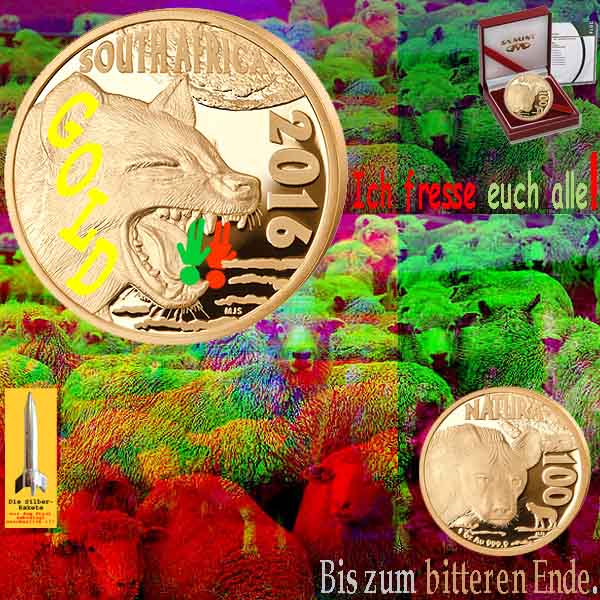 SilberRakete GOLD-Tuepfelhyaene-Alle-fressen-Rote-Gruene-Schafe-Bitteres-Ende