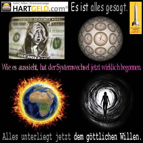 SilberRakete HGLogo Es ist alles gesagt Systemwechsel beginnt Alles unterliegt jetzt dem goettlichen Willen