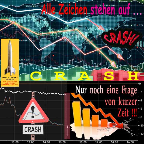 SilberRakete Alle Zeichen stehen auf Crash Kurs DeutscheBank Nur noch eine Frage von kurzer Zeit