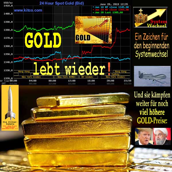 SilberRakete GOLD lebt wieder Zeichen fuer beginnenden Systemwechsel Bei Krieg noch hoeher