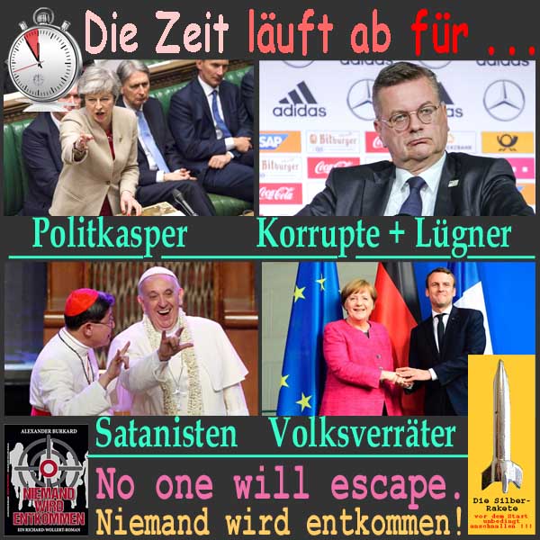 SilberRakete Zeit laeuft ab fuer No one will escape Niemand wird entkommen